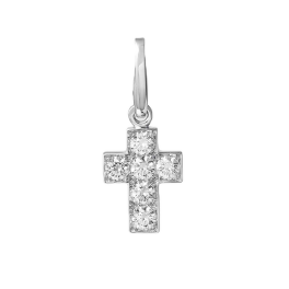 Колье Cartier  18ct White Gold Cross Decor Charm on Chain B3008300