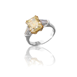 Кольцо с бриллиантом No Name  4,02ct FLY/VVS2