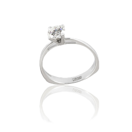 Кольцо No Name  с бриллиантом 0,77ct F/VS1