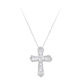 Подвеска Graff Baguette Cut Diamond Cross Pendant