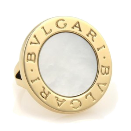 Кольцо Bvlgari  Mother of Pearl 18k Yellow Gold Circular Ring