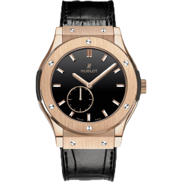 Часы Hublot Classic Fusion King Gold Black Shiny Dial 545.OX.1280.LR