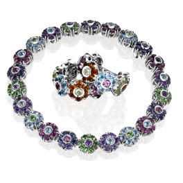 Комплект Pasquale Bruni  Multicolor Gemstones Fiore