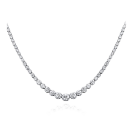 Колье No Name White gold diamonds necklace 6.70 ct.