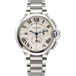 Часы Cartier Ballon Bleu Chronograph Steel 44 mm 3109