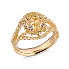 Кольцо с бриллиантом RalfDiamonds Yellow gold diamonds ring