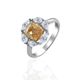 Кольцо No Name White gold diamonds ring