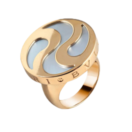 Кольцо Bvlgari Optical Illusion Spinning Mother of Pearl Ring