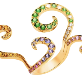 Кольцо Van Cleef & Arpels Paradis Ring Multicolor Sapphires ARN6F952