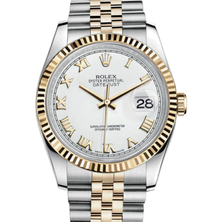 Datejust 36 mm Oystersteel and Yellow Gold