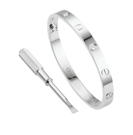 Love Classic Model 4 Diamonds White Gold B6070118
