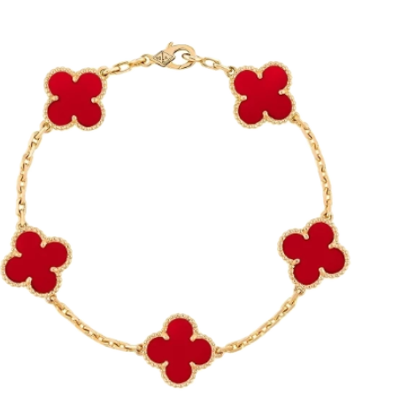 Vintage Alhambra Bracelet 5 Motifs Yellow Gold VCARD35500