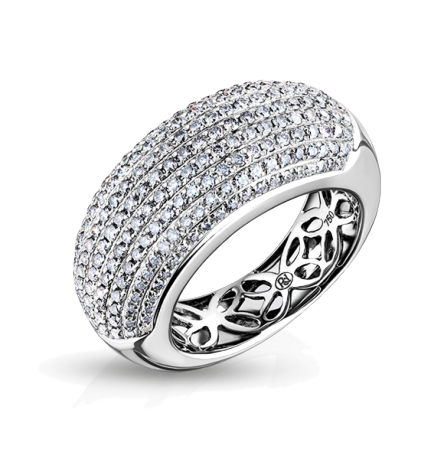 White Gold Diamond Ring 1.64 ct E-F/VS