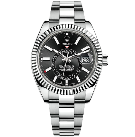 Sky-Dweller 42 mm Steel and White Gold 326934