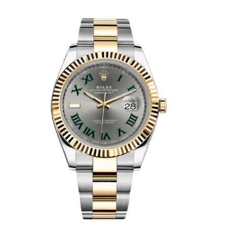 Datejust II 41 mm Steel and Yellow Gold "Wimbledon" 126333
