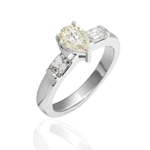 Кольцо с бриллиантом No Name  1,00ct M/SI2