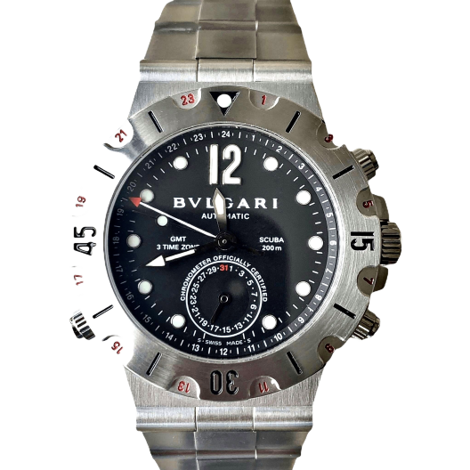 Часы Bvlgari Diagono Scuba GMT SD38 S