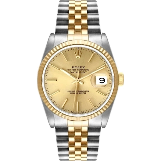 Часы Rolex Datejust 36 mm Steel and Yellow Gold 16233