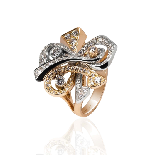 Кольцо De Beers с бриллиантами