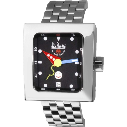 Часы Alain Silberstein Silberstein Pave Smileday Automatik Datum Edelstahl Herrenuhr Limitiert