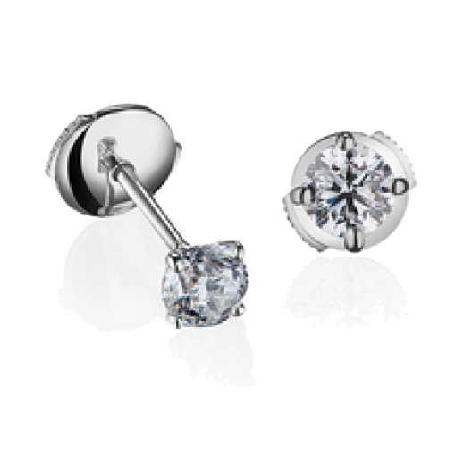 Серьги No Name  с бриллиантами 0,50ct G/VS1-0,51ct G/VS1