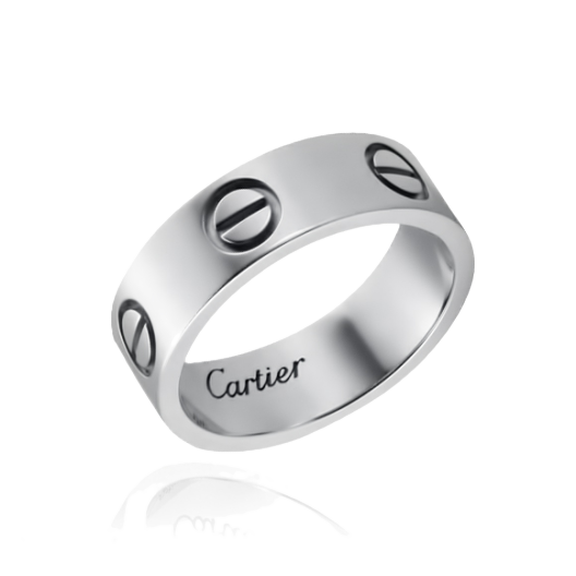 Кольцо Cartier Love Ring White Gold B4084700