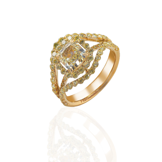 Кольцо с бриллиантом RalfDiamonds Yellow Gold Diamonds Ring