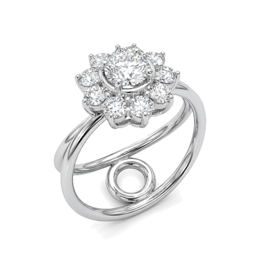 Кольцо No Name White Gold Ring 1.35 ct