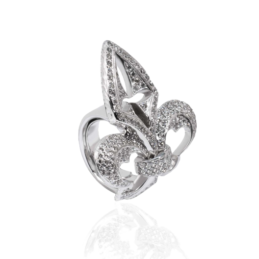 Кольцо с бриллиантом Loree Rodkin Diamond Fleur-de-Lis White Gold Ring
