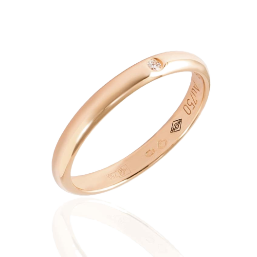 Кольцо с бриллиантом Cartier Wedding Band Ring
