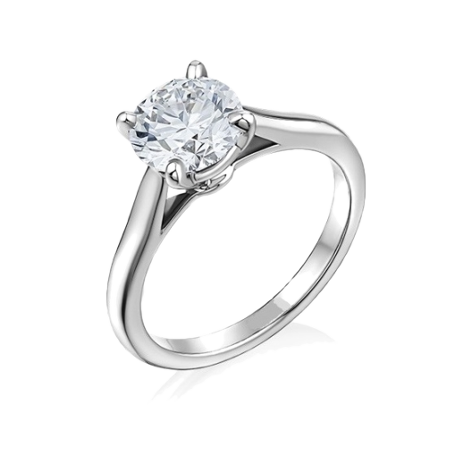 Кольцо No Name White gold diamond ring 1.01 ct. E/VVS1