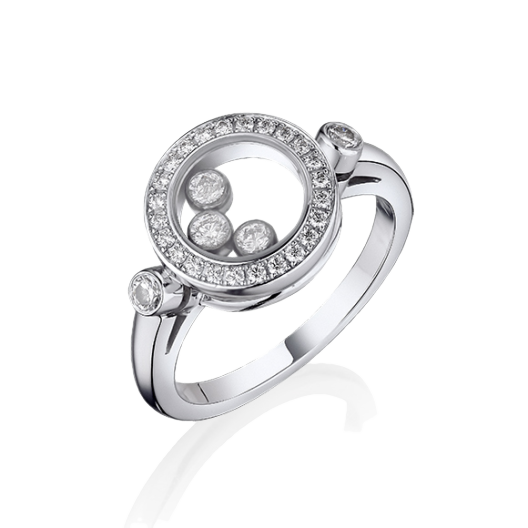 Кольцо с бриллиантом Chopard Happy Diamonds Ring 82/3957/0