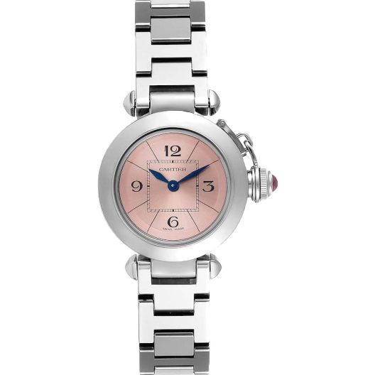 Часы Cartier Miss Pasha de Pink Dial Stainless Steel 2973