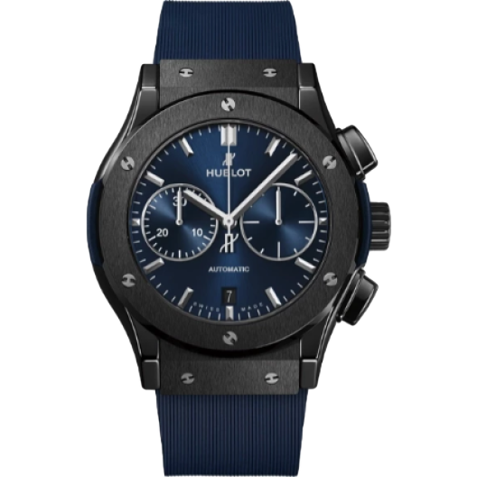 Часы Hublot Classic Fusion Ceramic Blue Chronograph 45 mm 521.CM.7170.RX