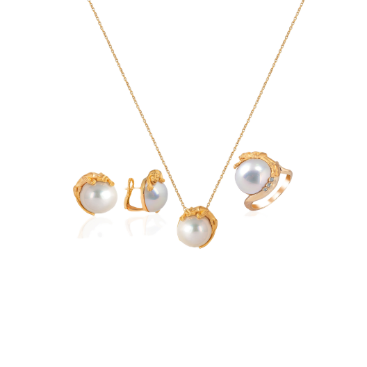 Комплект Carrera y Carrera Panther Yellow Gold Pearl