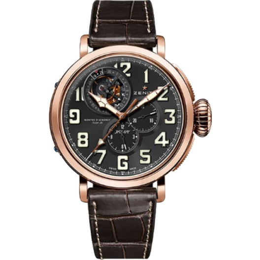 Часы Zenith Pilot Motre D'Aeronef Type 20 Tourbillon 48 mm 87.2430.4035/21.C721