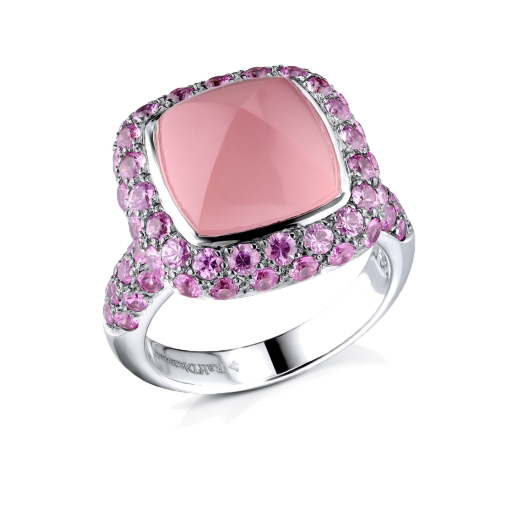 Кольцо RalfDiamonds White Gold Quartz Sapphires Ring