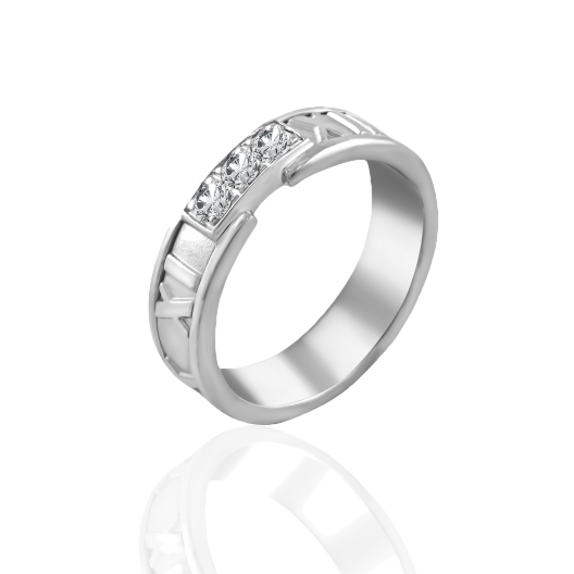 Кольцо с бриллиантом Tiffany & Co Atlas Collection Ring 0.18 ct G-H/VS1-VS