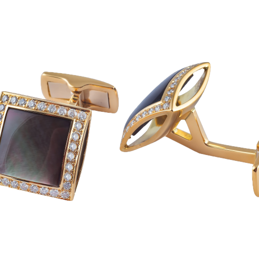 Запонки Louvre Yellow Gold