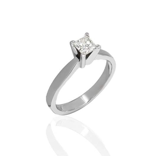 Кольцо с бриллиантом No Name  0,50ct G/VS2