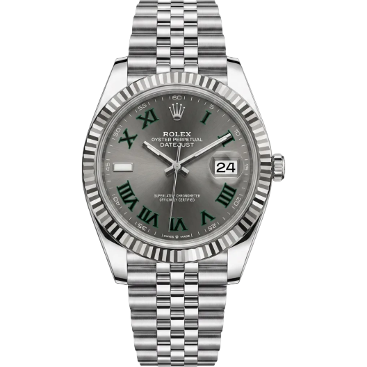 Часы Rolex Datejust 41mm Steel and White Gold "Wimbledon" 126334