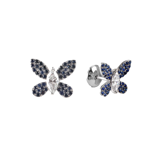 Серьги No Name в стиле Graff Sapphires and Diamonds Earrings