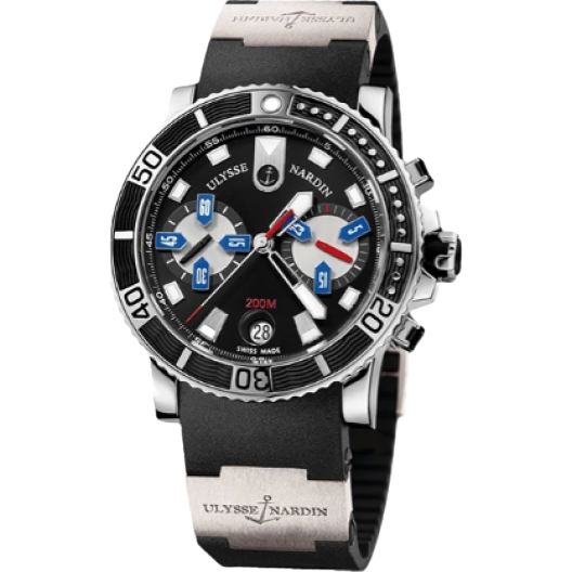 Часы Ulysse Nardin Marine Maxi Diver Chronograph 43 mm 8003-102