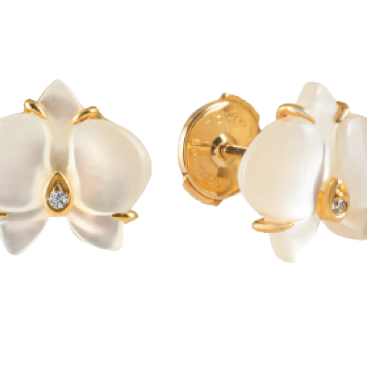 Серьги Cartier Caresse d’Orchidées Earrings de Сartier B8045200