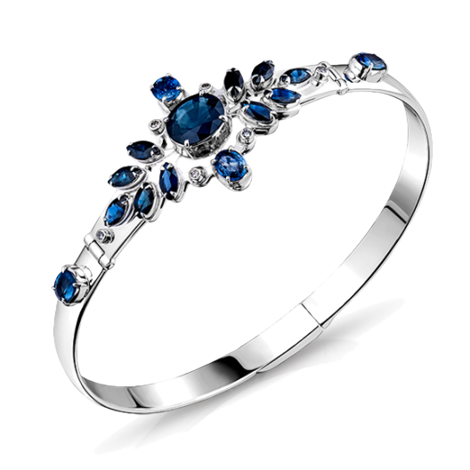 Браслет RalfDiamonds White Gold Sapphires Diamonds Bracelet
