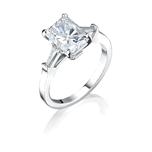 Кольцо с бриллиантом No Name  2,60ct F/VS1