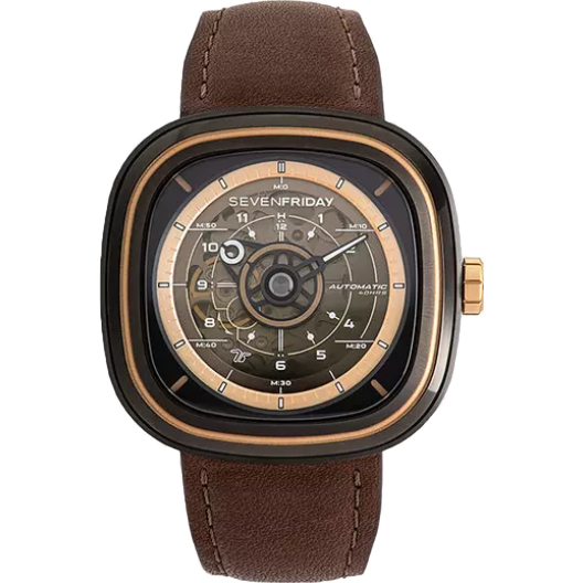 Часы Sevenfriday AKA "BROWN-T" 45 mm SF- T2/03