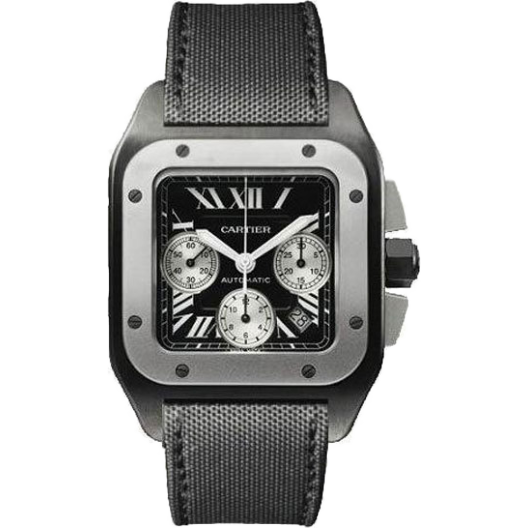 Часы Cartier Santos De 100 Chronograph W2020005