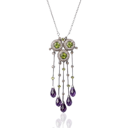 Колье No Name  с аметистами
