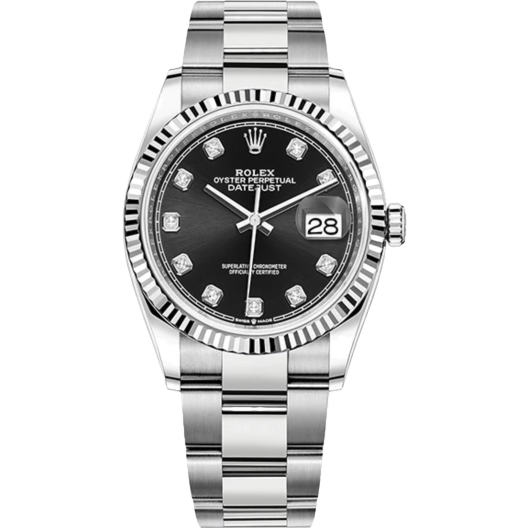 Часы Rolex Datejust 36 mm Steel and White Gold 126234-0028